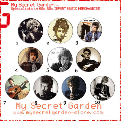 Bob Dylan - Portrait Pinback Button Badge Set 1a or 1b( or Hair Ties / 4.4 cm Badge / Magnet / Keychain Set )